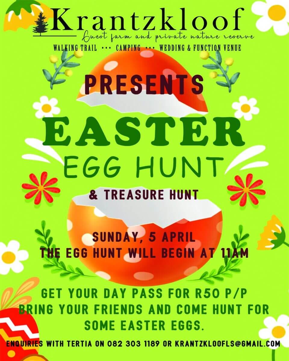 Easter Egg Hunt & Treasure Hunt at Krantzkloof Guest Farm at  Krantz Kloof Guest Farm & Lady Slipper Hiking Trail in Gqeberha