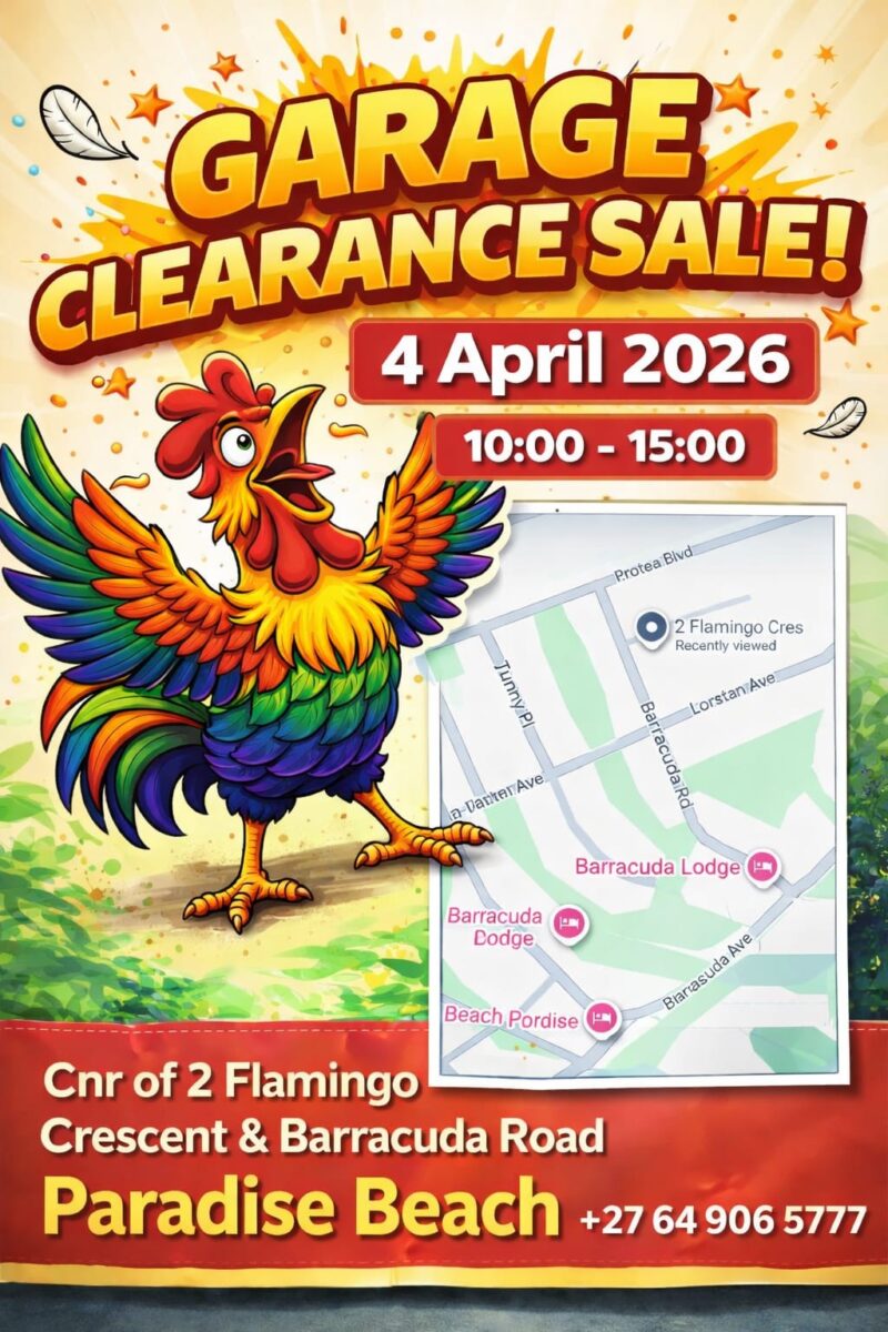 Garage Sale at  Elaine in Jeffreys Bay