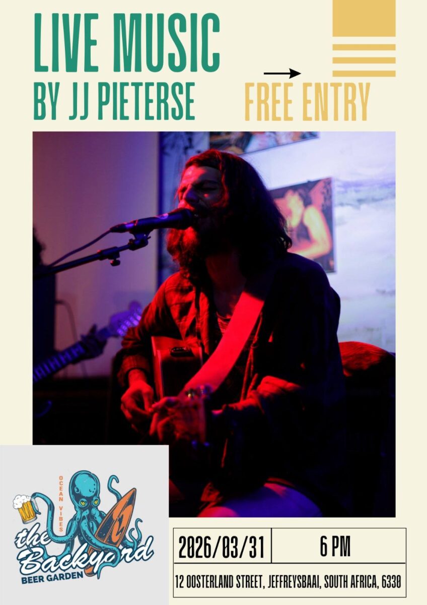 JJ Pieterse at  The Backyard Beer Garden in Jeffreys Bay