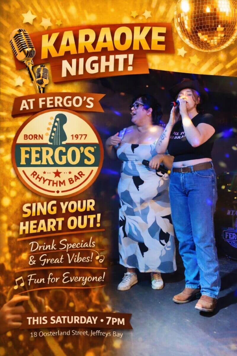 Karaoke at Fergo's Rhythm Bar at  Fergo’s Rhythm Bar in Jeffreys Bay