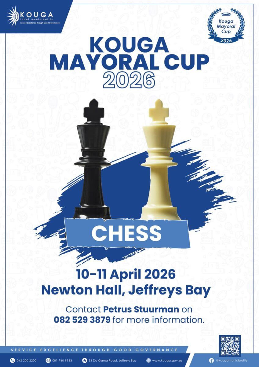 Kouga Mayoral Cup  - Chess at  Newton Community Hall in Jeffreys Bay